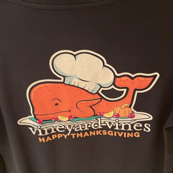 Vineyard Vines Thanksgiving Long Sleeve Shirt Size Small EUC - Picture 2 of 6